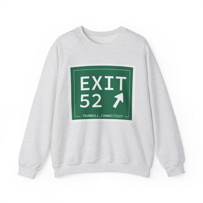 Vintage Exit 52  Merritt Parkway Sign Unisex Heavy Blend™ Crewneck Sweatshirt