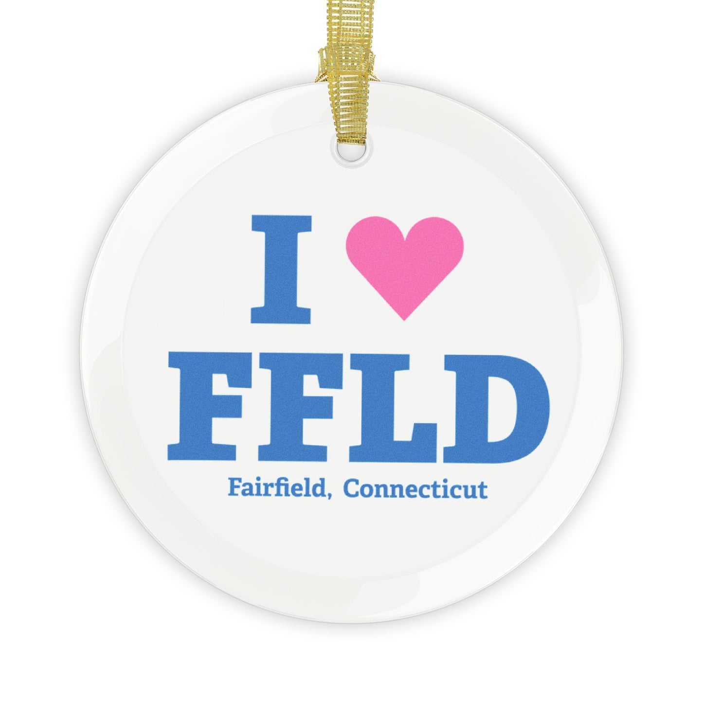 I Heart FFLD Glass Ornaments