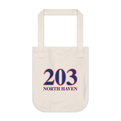 203 North Haven Red White & Blue Organic Canvas Tote Bag