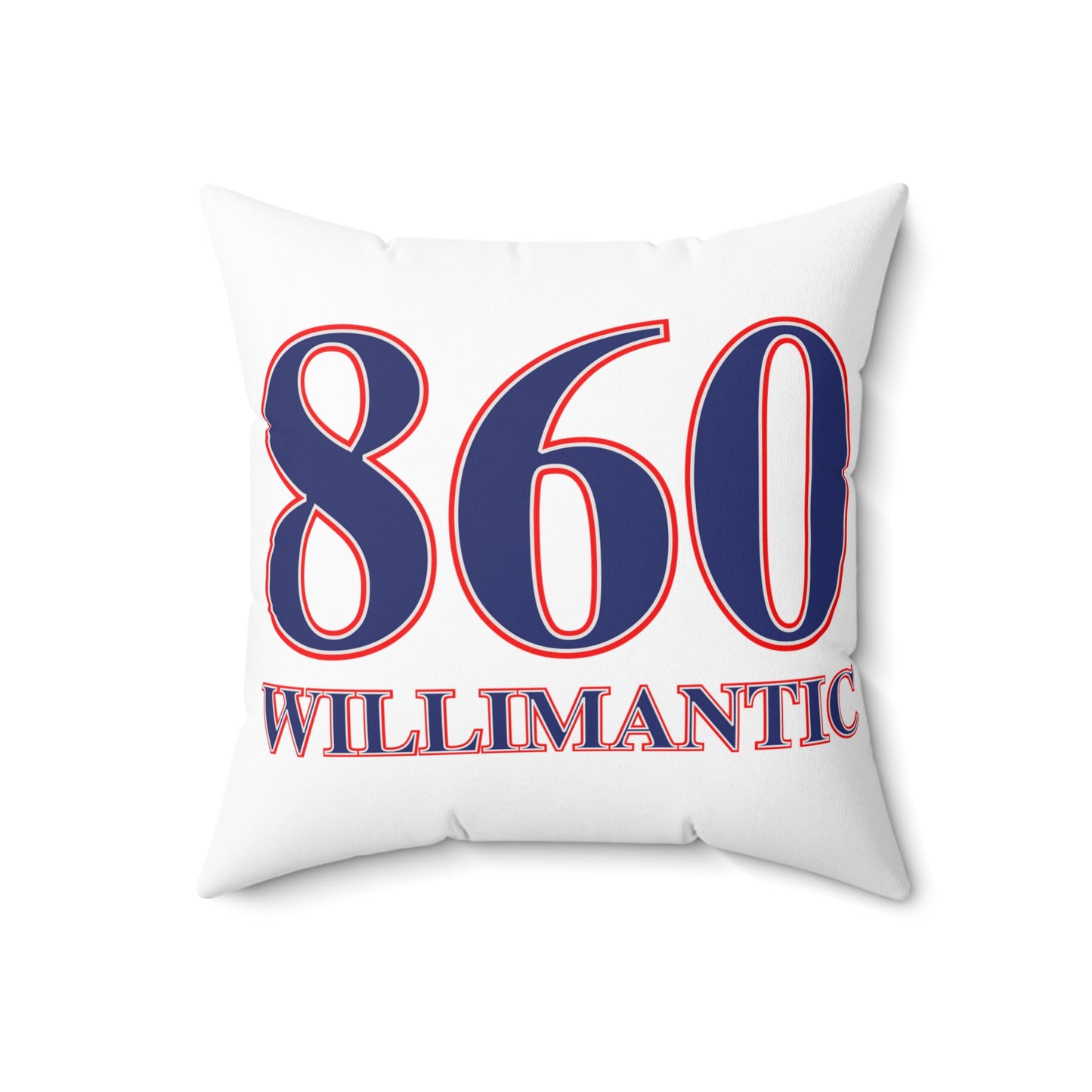 860 Willimantic Red, White & Blue Spun Polyester Square Pillow