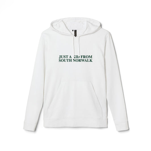 Just a kid from South Norwalk adidas Unisex Fleece Hoodie