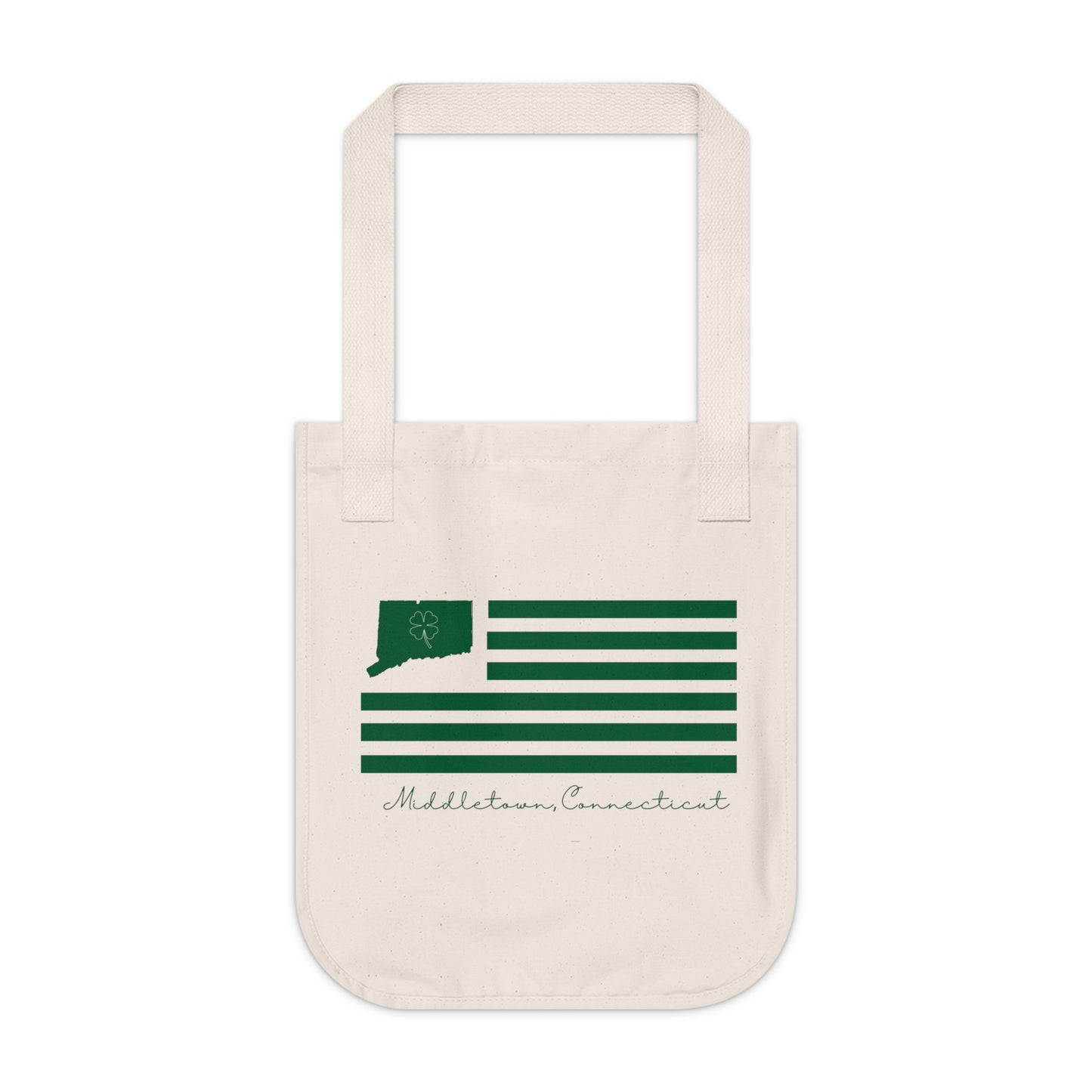 Middletown Connecticut St. Patrick’s Day Flag Organic Canvas Tote Bag