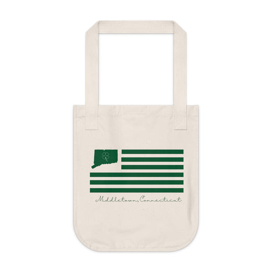 Middletown Connecticut St. Patrick’s Day Flag Organic Canvas Tote Bag