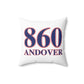 860 Andover Red, White & Blue Spun Polyester Square Pillow