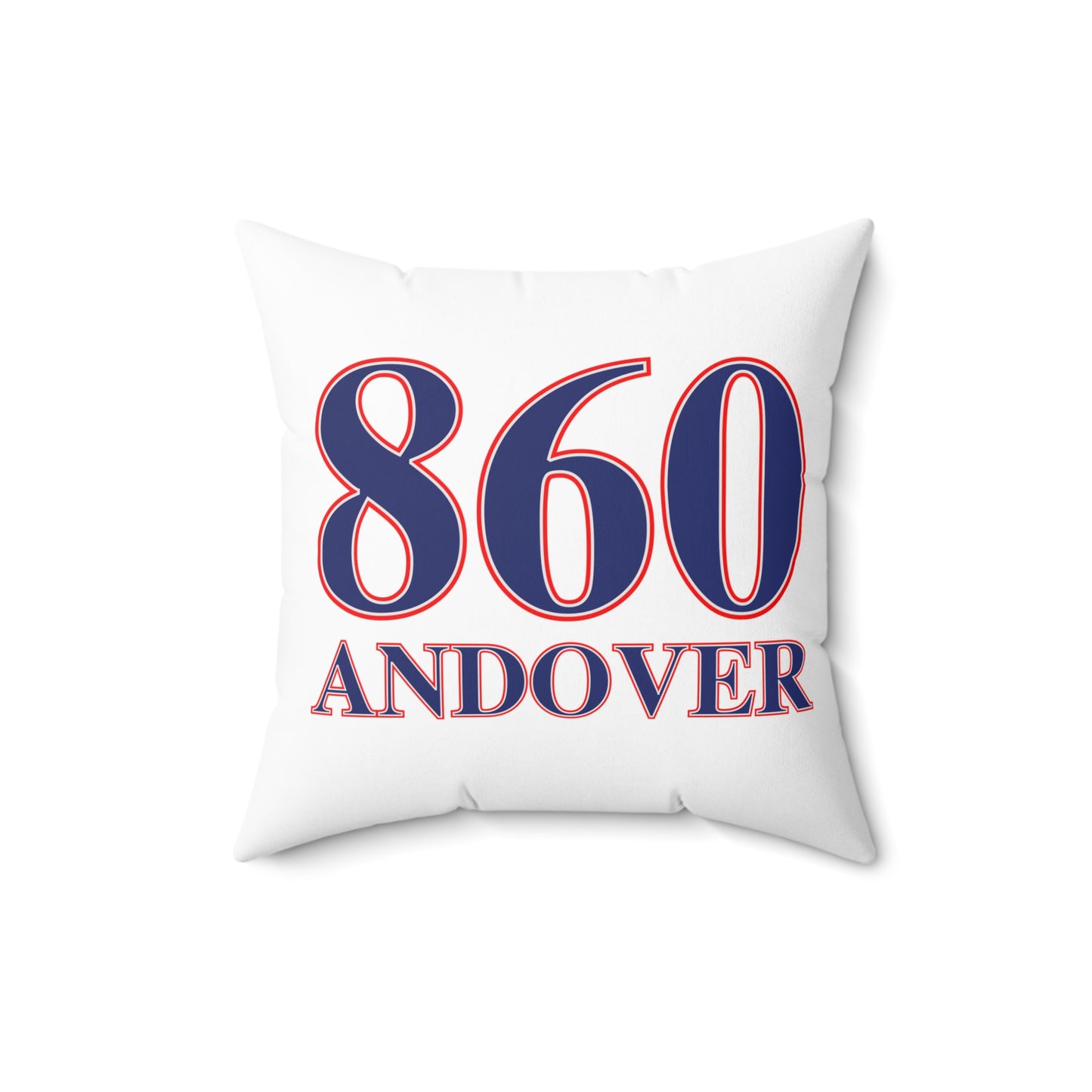 860 Andover Red, White & Blue Spun Polyester Square Pillow