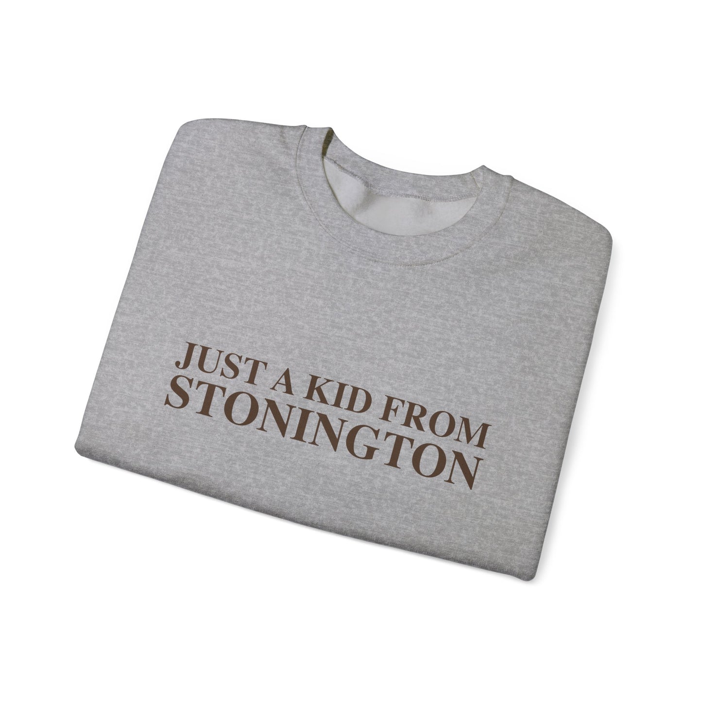 Just a kid from Stonington Unisex Heavy Blend™ Crewneck Sweatshirt