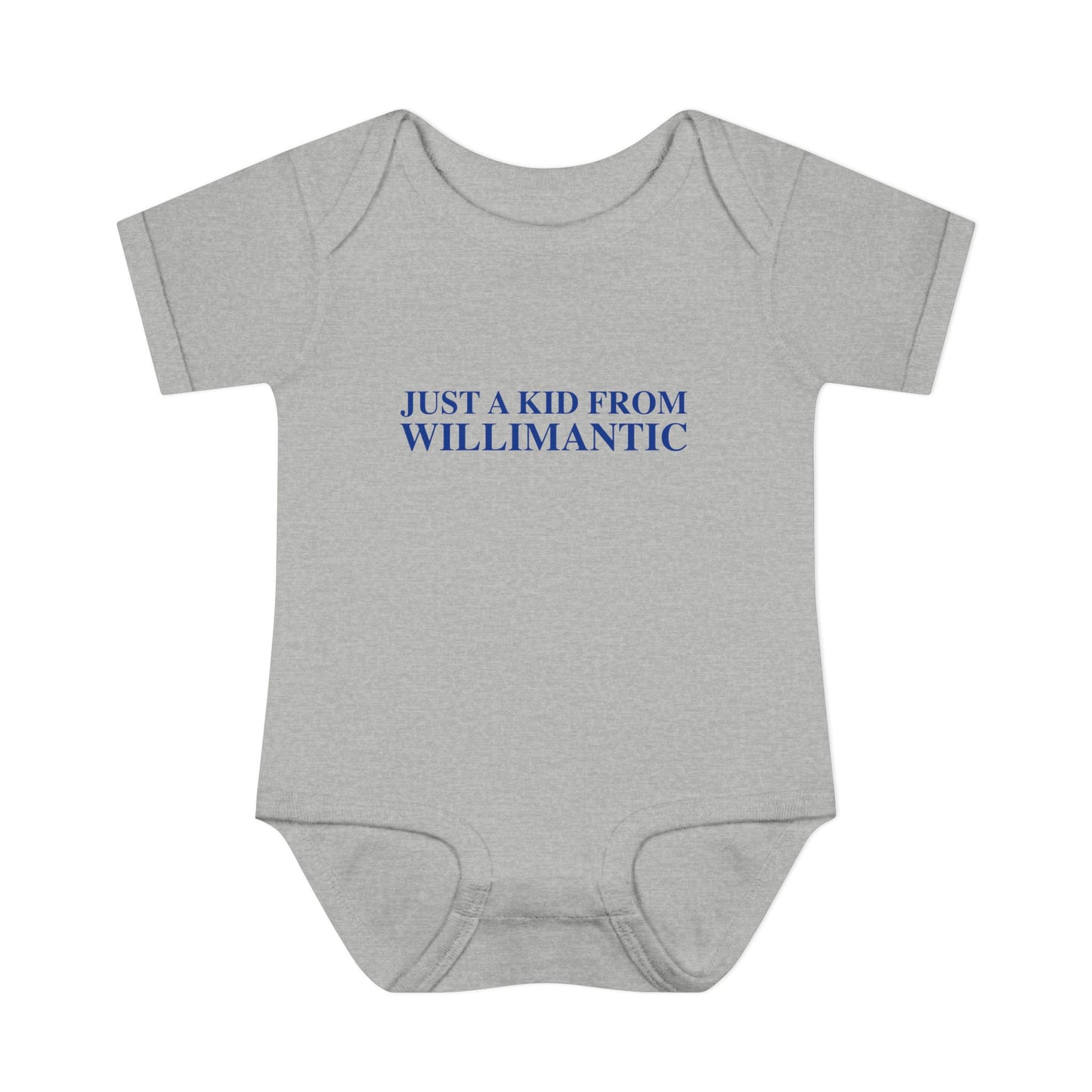 Just a kid from Willimantic Infant Baby Rib Bodysuit
