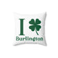 I Clover Burlington Spun Polyester Square Pillow