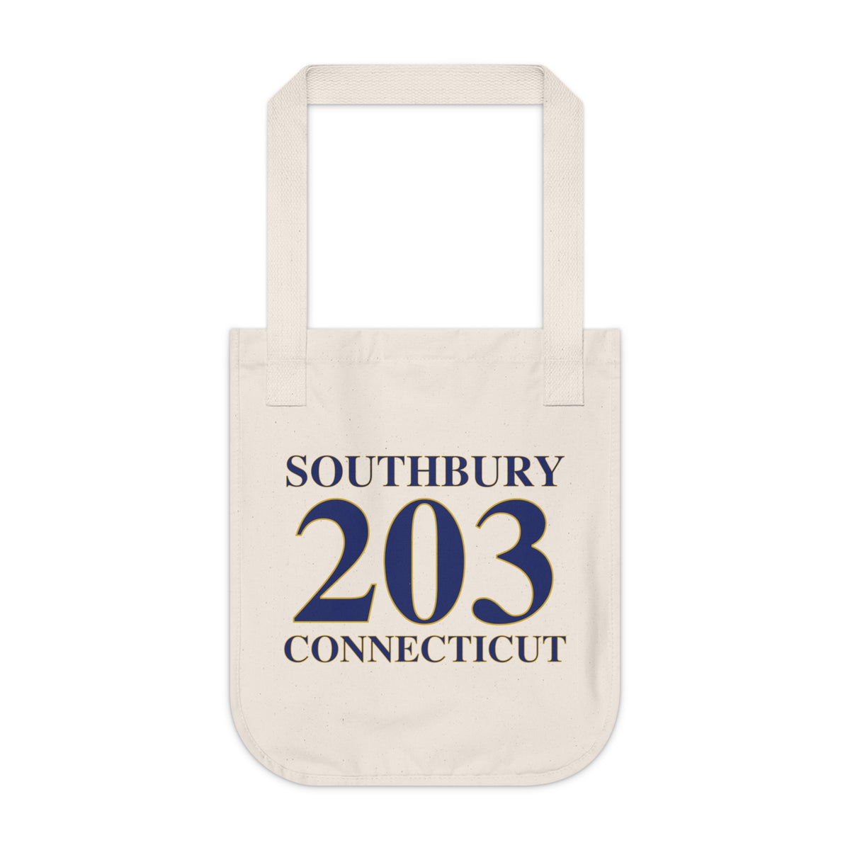 Southbury 203 Connecticut Organic Canvas Tote Bag