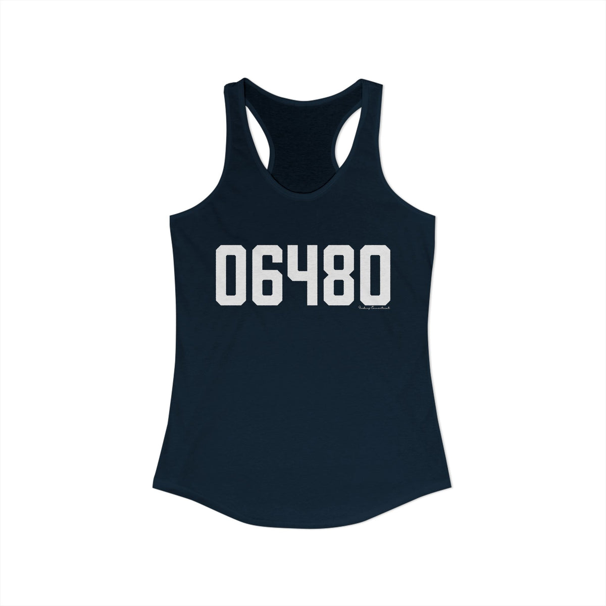 06480 Portland CT Zip Code Women's Ideal Racerback Tank Top