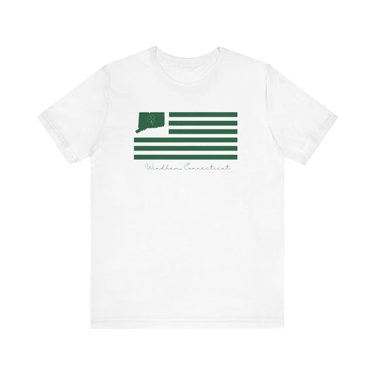 Windham Connecticut St Patrick’s Day Flag Unisex Jersey Short Sleeve T-Shirt