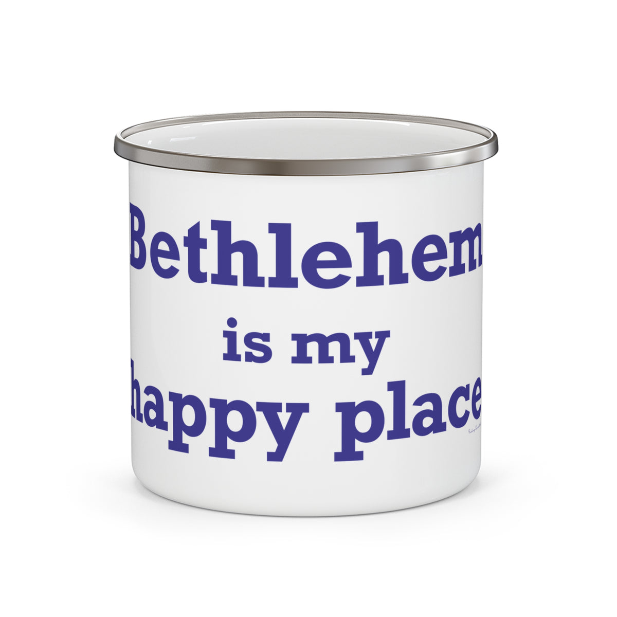 Bethlehem is My Happy Place Enamel Camping Mug