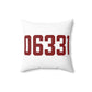 06331 Canterbury Connecticut Zip Code Spun Polyester Square Pillow