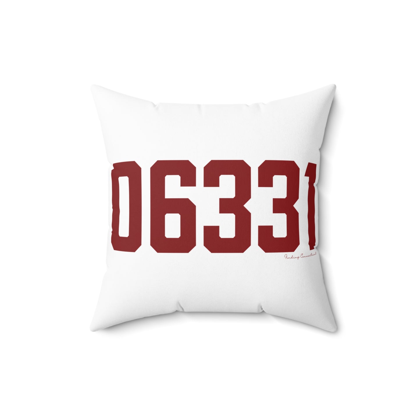 06331 Canterbury Connecticut Zip Code Spun Polyester Square Pillow