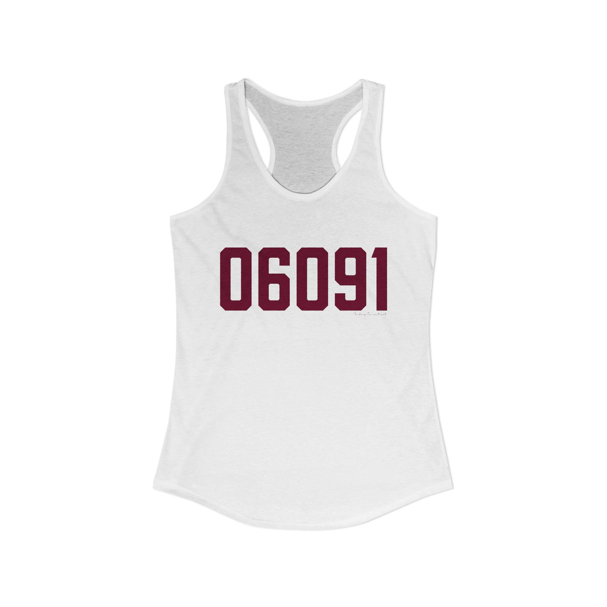 06091 Hartland Connecticut Zip Code Women's Ideal Racerback Tank Top