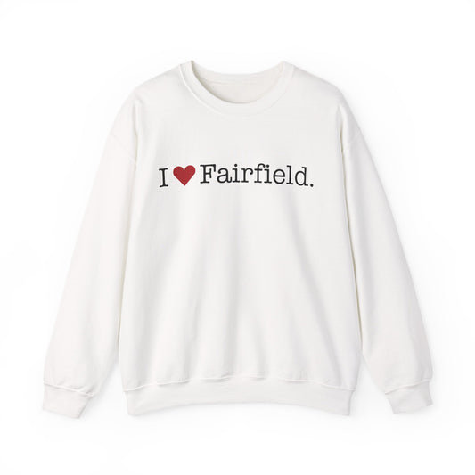 I Heart Fairfield. Unisex Heavy Blend™ Crewneck Sweatshirt