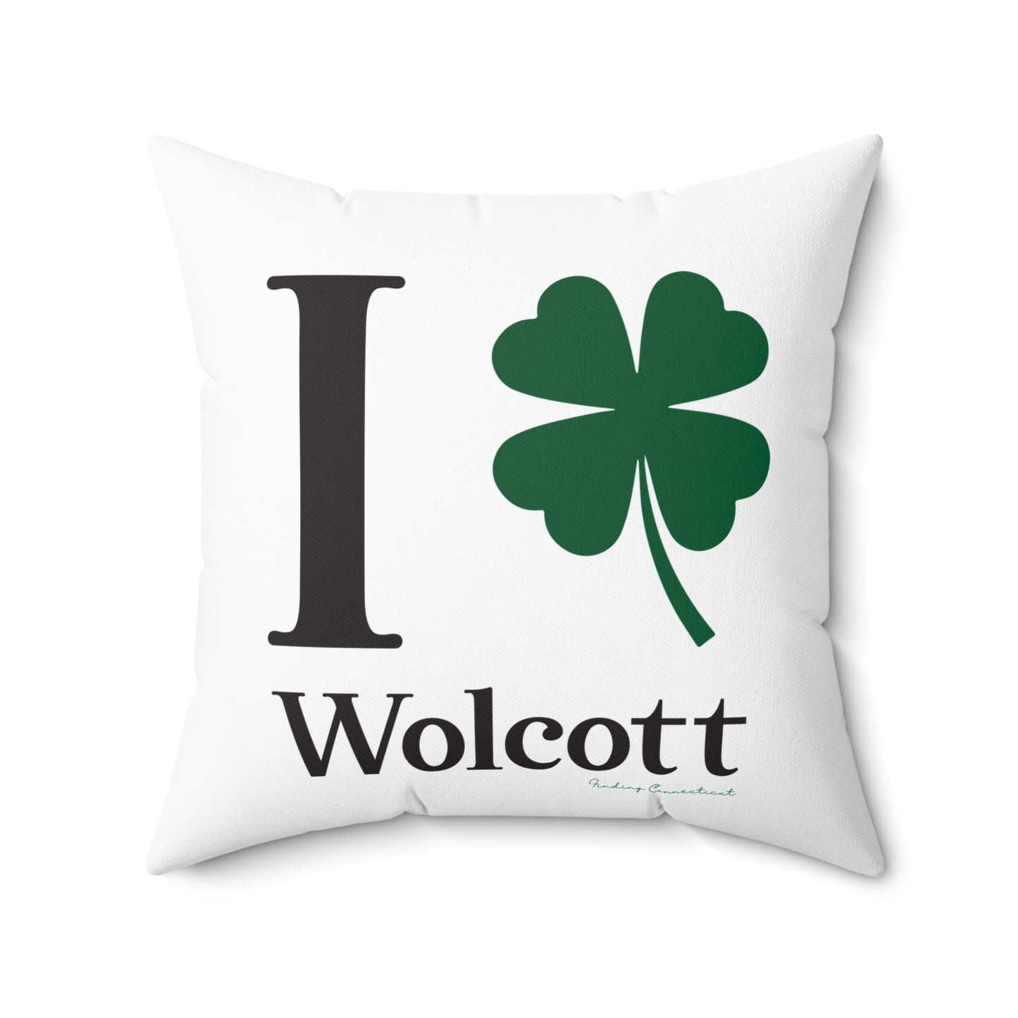 I Clover Wolcott Spun Polyester Square Pillow