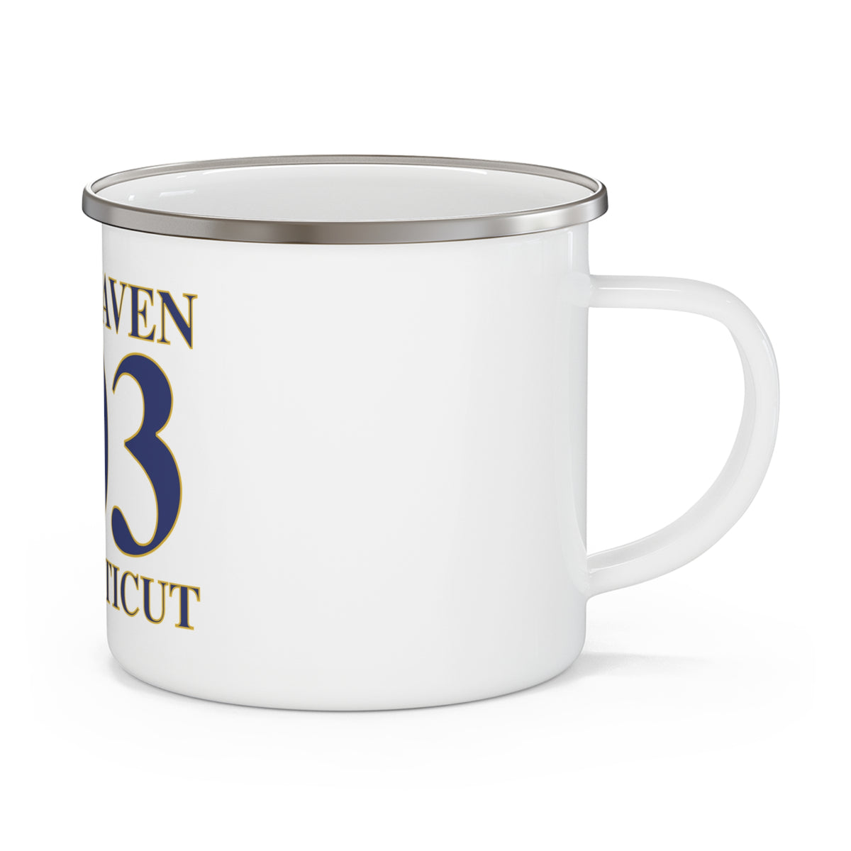New Haven 203 Connecticut Enamel Camping Mug