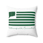Wethersfield Connecticut St. Patrick’s Day Flag Spun Polyester Square Pillow