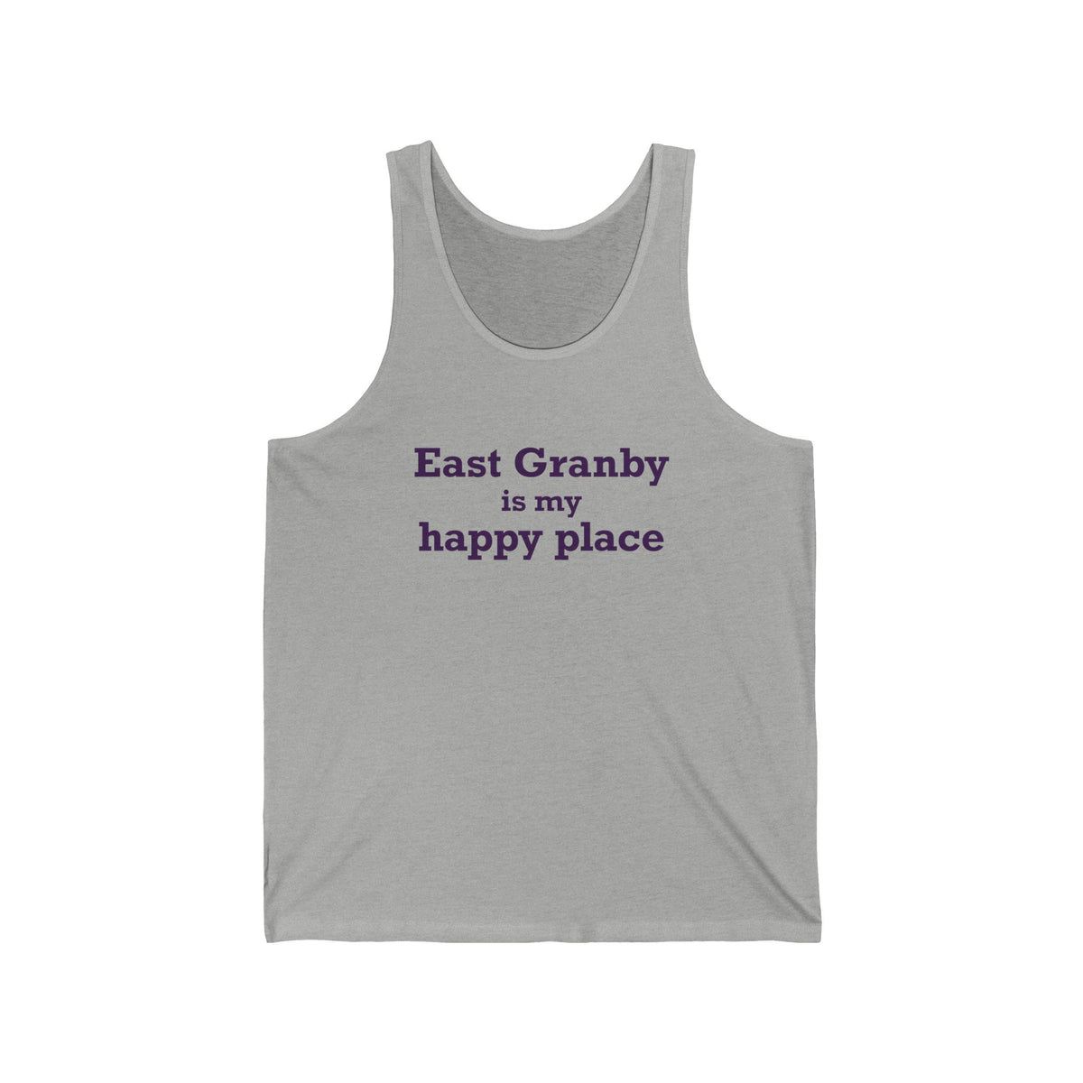 East Granby is My Happy Place Unisex Jersey Tank Top