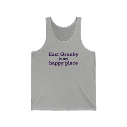 East Granby is My Happy Place Unisex Jersey Tank Top