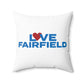 Love Fairfield Spun Polyester Square Pillow