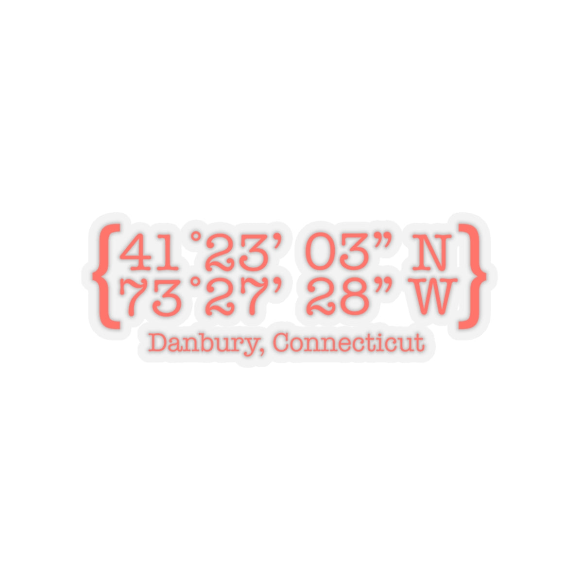 Danbury Coordinates Kiss-Cut Stickers