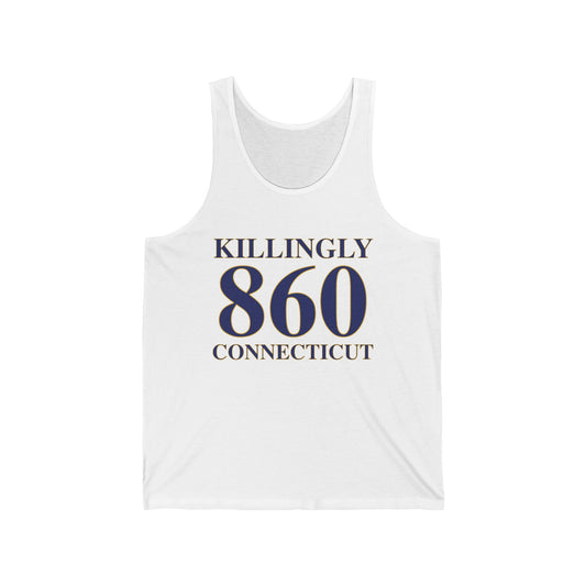 Killingly 860 Connecticut Unisex Jersey Tank Top