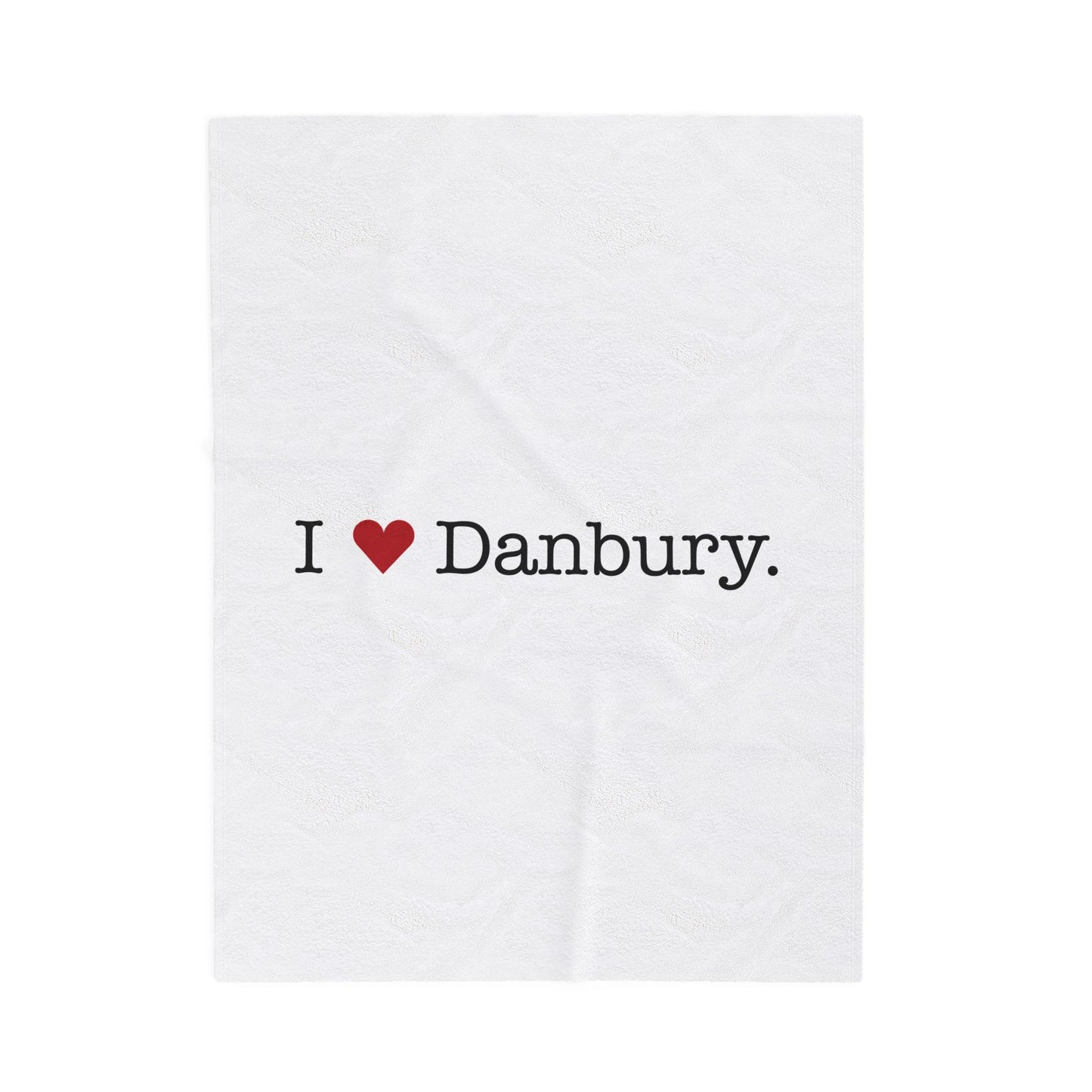 I Heart Danbury. Velveteen Plush Blanket