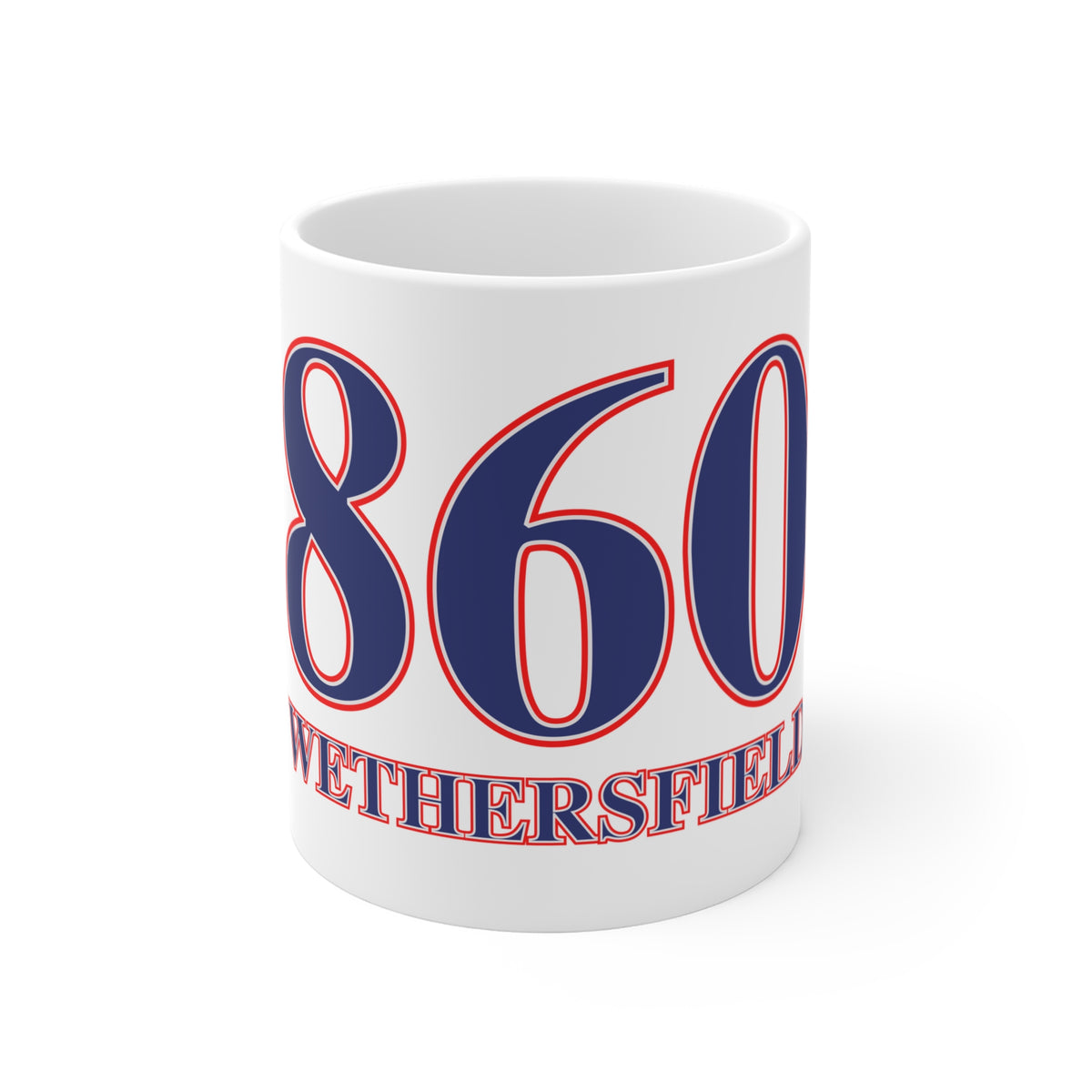 860 Wethersfield Red, White & Blue Mug 11oz