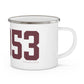 06053 New Britain Connecticut Zip Code Enamel Camping Mug