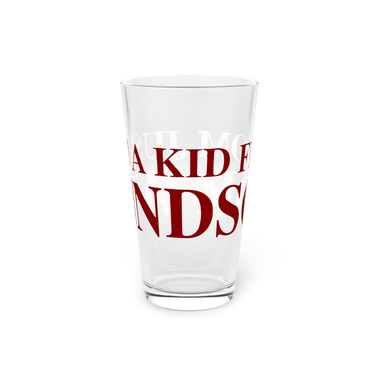 Just a kid from Windsor Pint Glass, 16oz