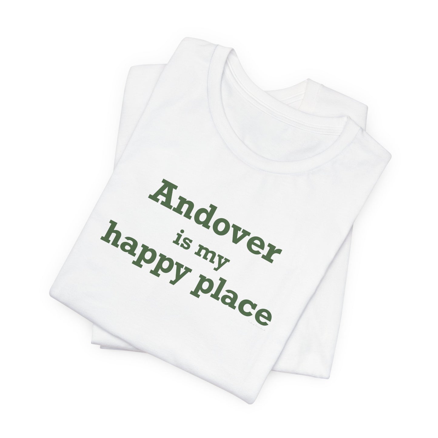 Andover is My Happy Place Unisex Jersey Short Sleeve T-Shirt