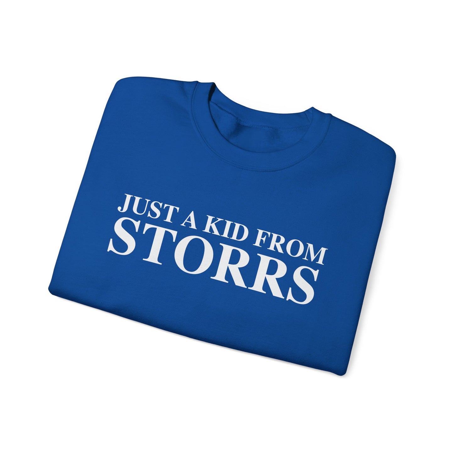 Just a kid from Storrs Unisex Heavy Blend™ Crewneck Sweatshirt