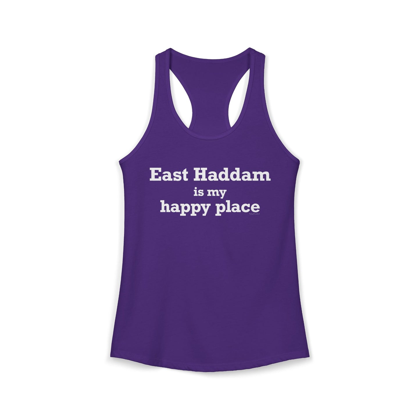 East Haddam is My Happy Place Women's Ideal Racerback Tank Top