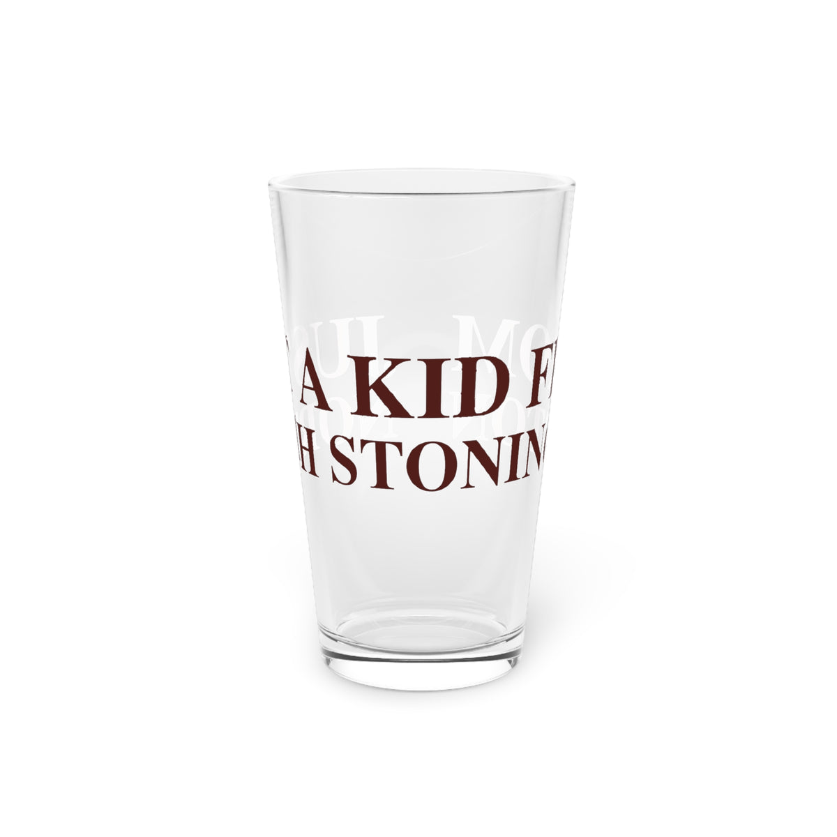 Just a kid from North Stonington Pint Glass, 16oz
