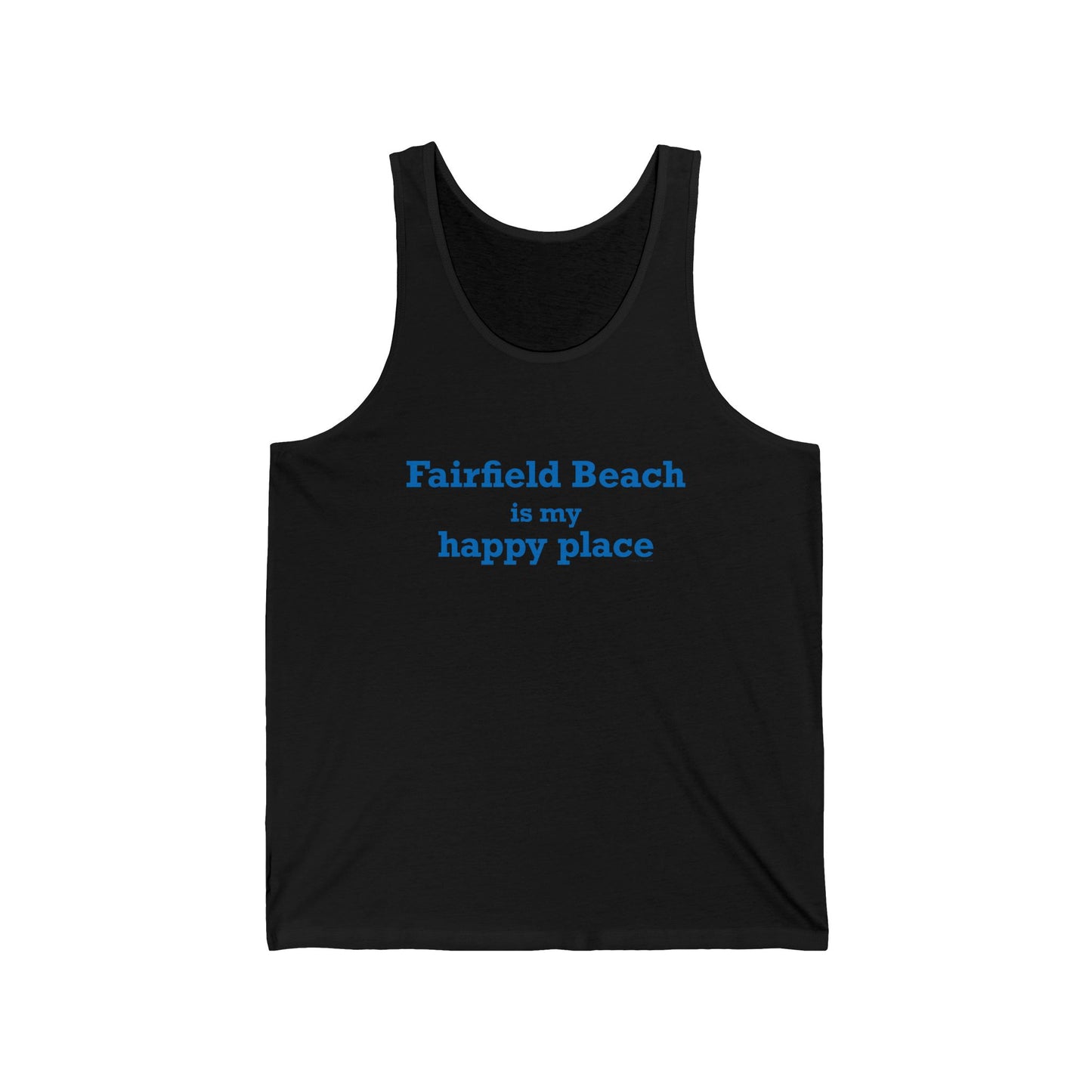 Fairfield Beach is My Happy Place Unisex Jersey Tank Top