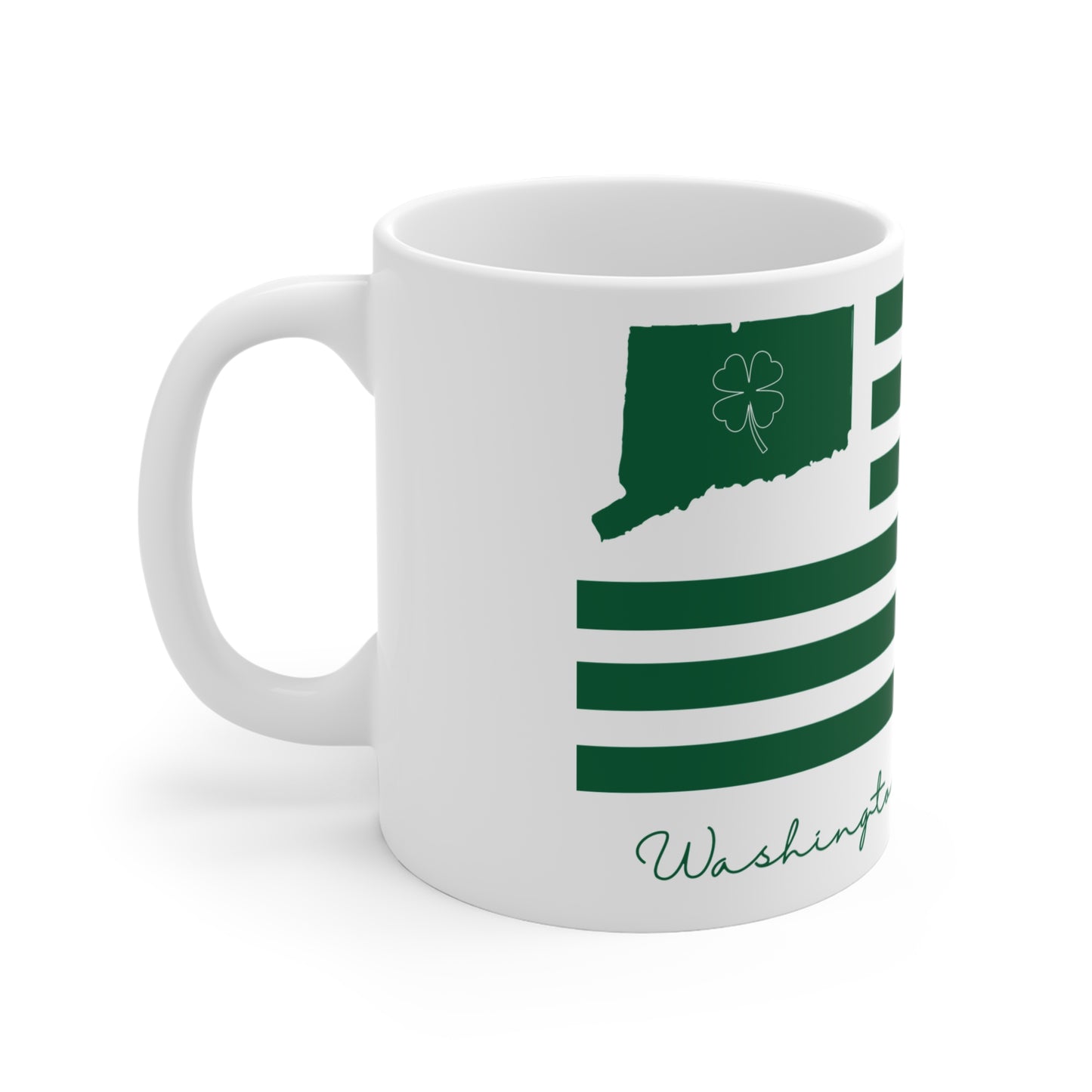 Washington Connecticut St. Patrick’s Day Flag Mug 11oz