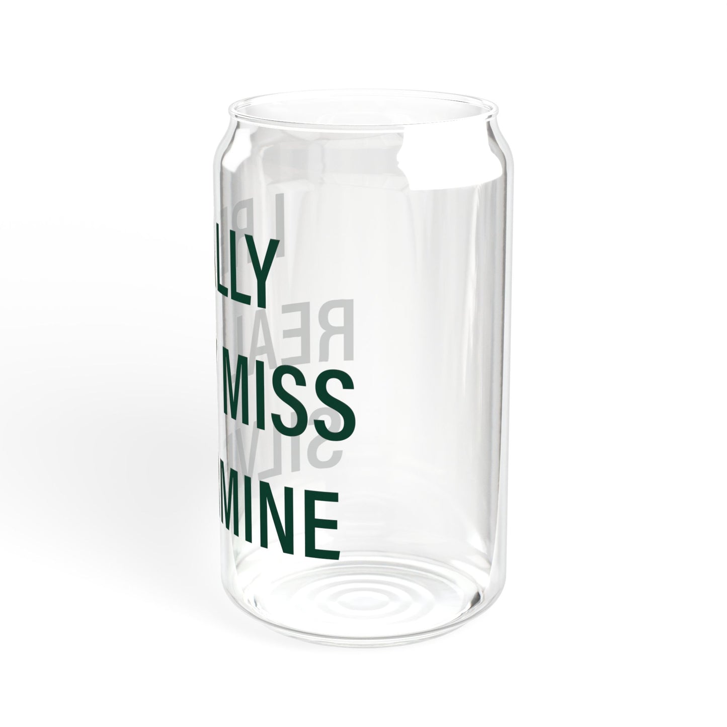 I Really Really Miss Silvermine Sipper Glass, 16oz