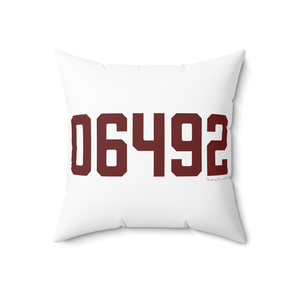 06492 Wallingford Connecticut Zip Code Polyester Square Pillow