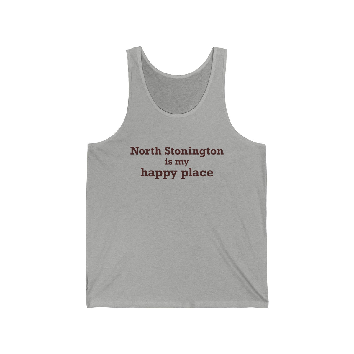 North Stonington is My Happy Place Unisex Jersey Tank Top