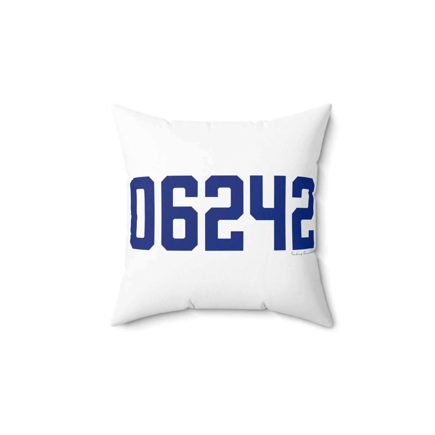 06242 Eastford Connecticut Zip Code Spun Polyester Square Pillow