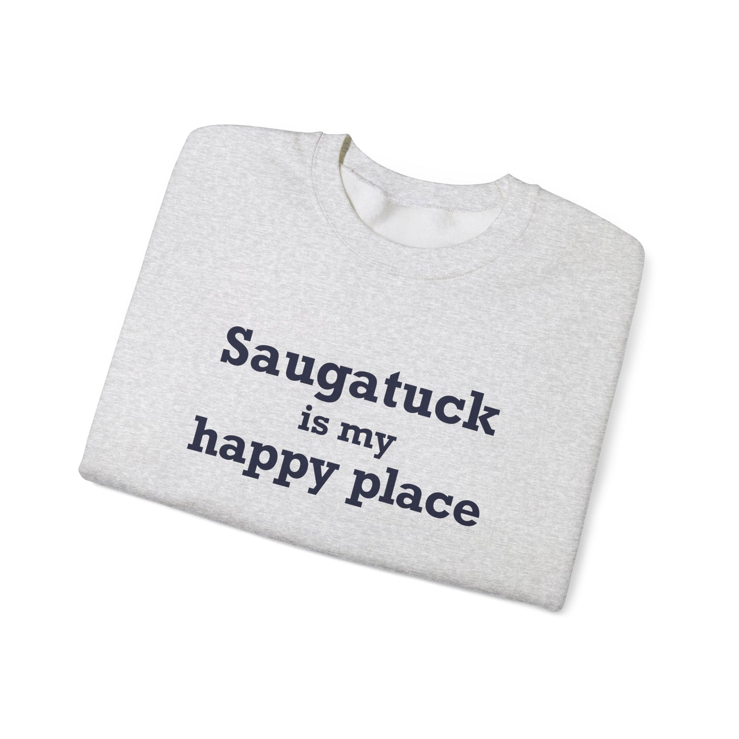 Saugatuck Is My Happy Place Unisex Heavy Blend™ Crewneck Sweatshirt
