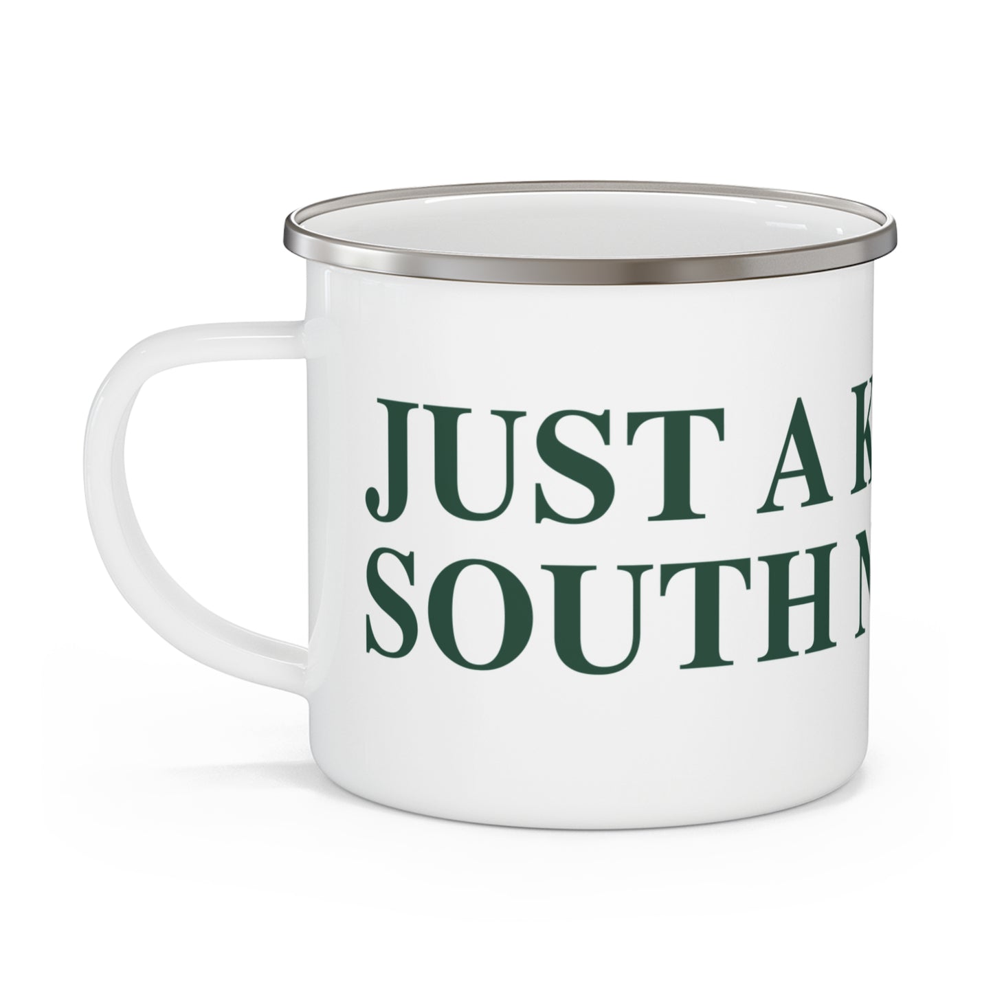 Just a kid from South Norwalk Enamel Camping Mug