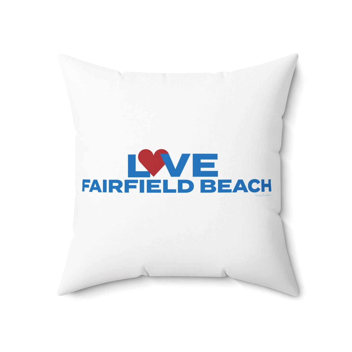 Love Fairfield Beach Spun Polyester Square Pillow
