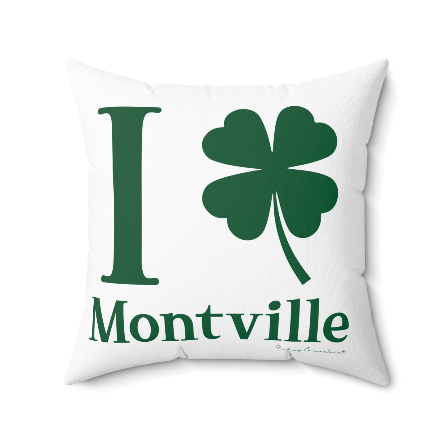 I Clover Montville Spun Polyester Square Pillow
