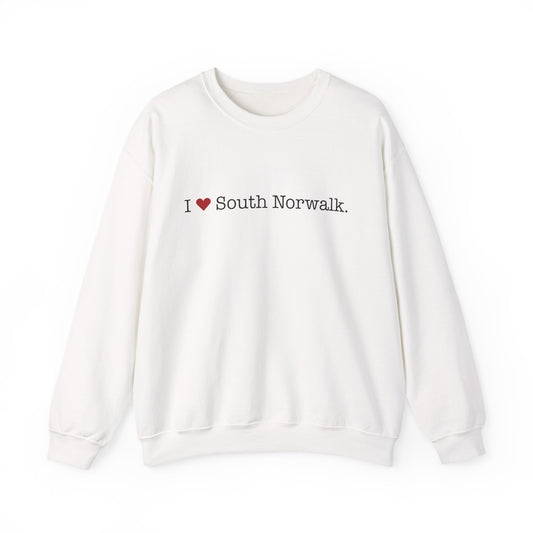 I Heart South Norwalk. Unisex Heavy Blend™ Crewneck Sweatshirt