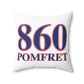 860 Pomfret Red, White & Blue Spun Polyester Square Pillow