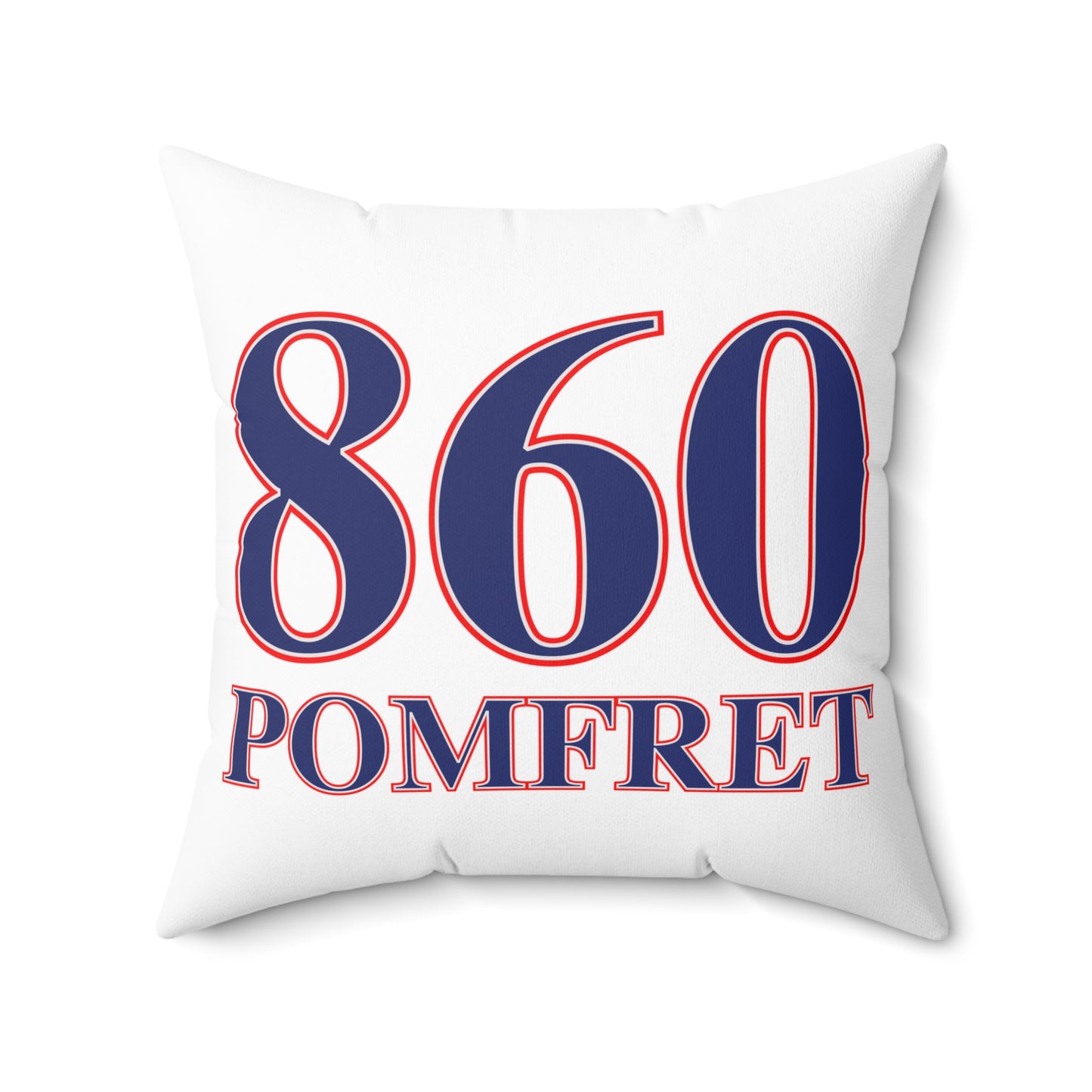 860 Pomfret Red, White & Blue Spun Polyester Square Pillow