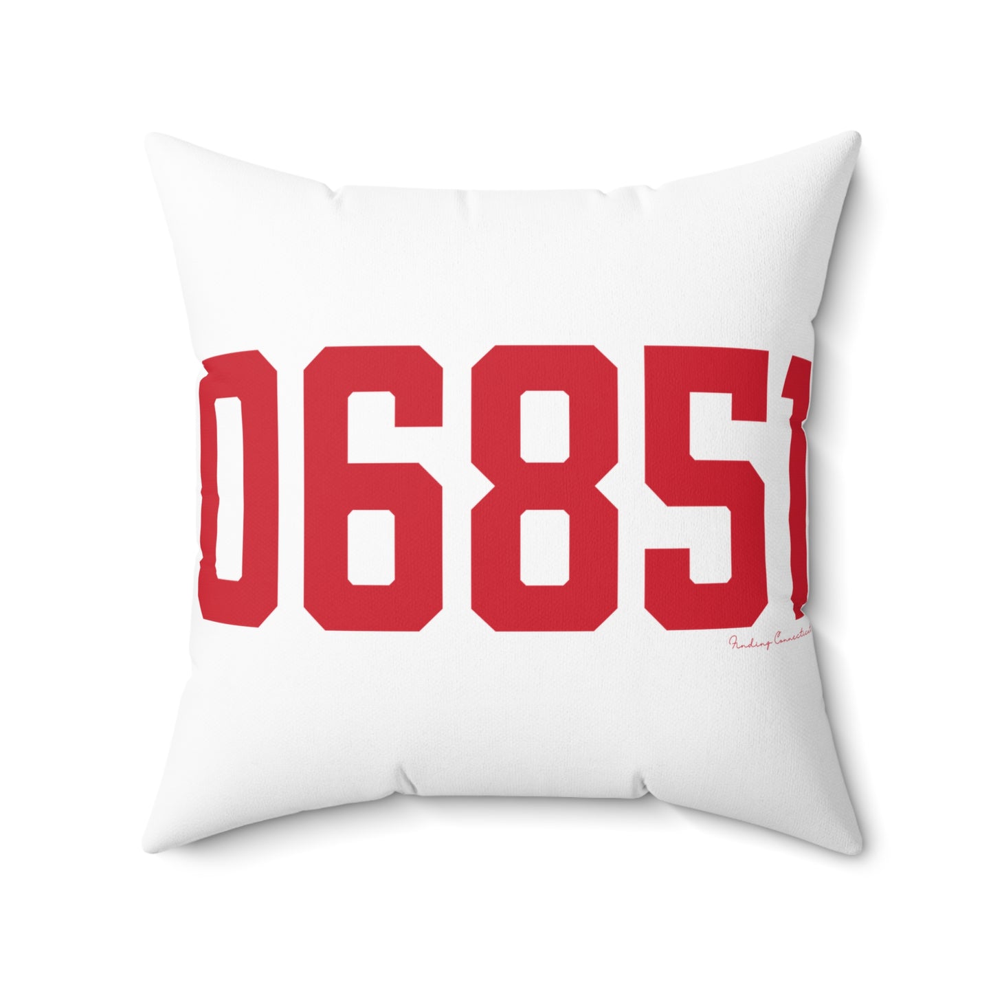 06851 Norwalk Connecticut Zip Code Spun Polyester Square Pillow